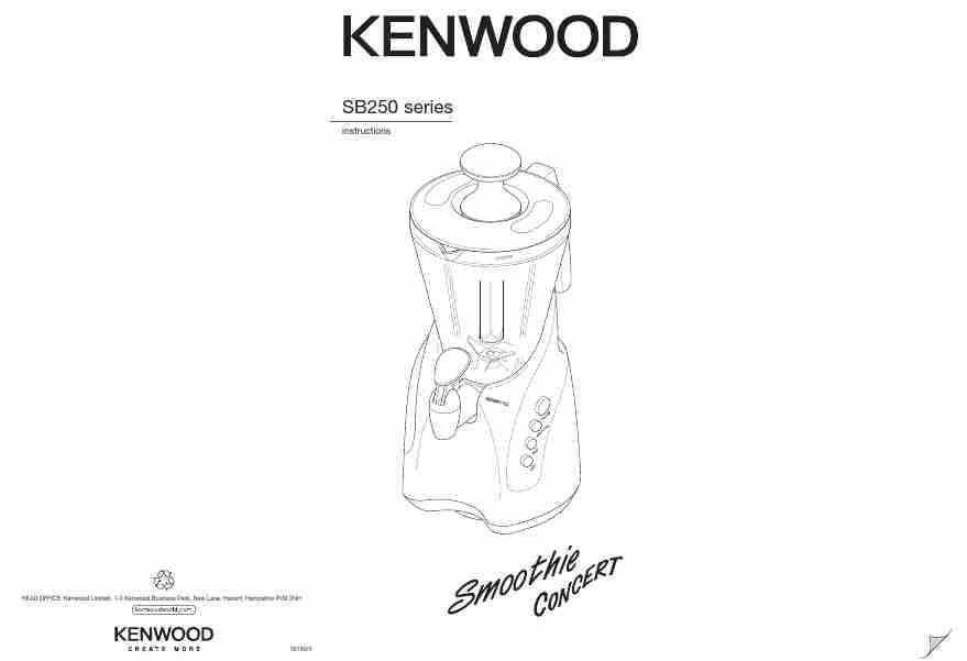 KENWOOD SMOOTHIE CONCERT SB250-page_pdf